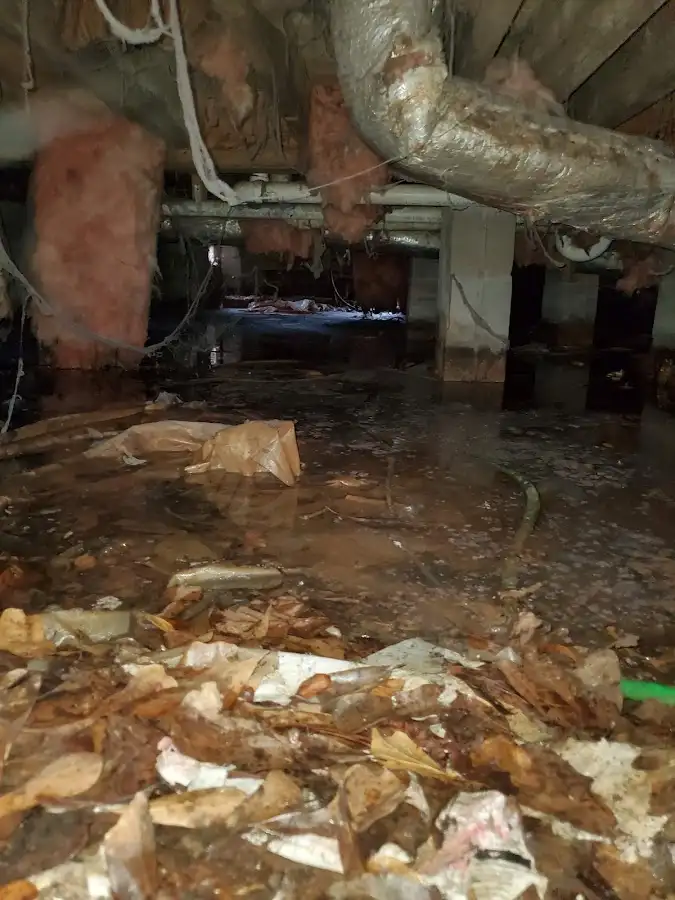 Crawl space flood assessment for Commercial Water Damage Restoration in Lakeland South