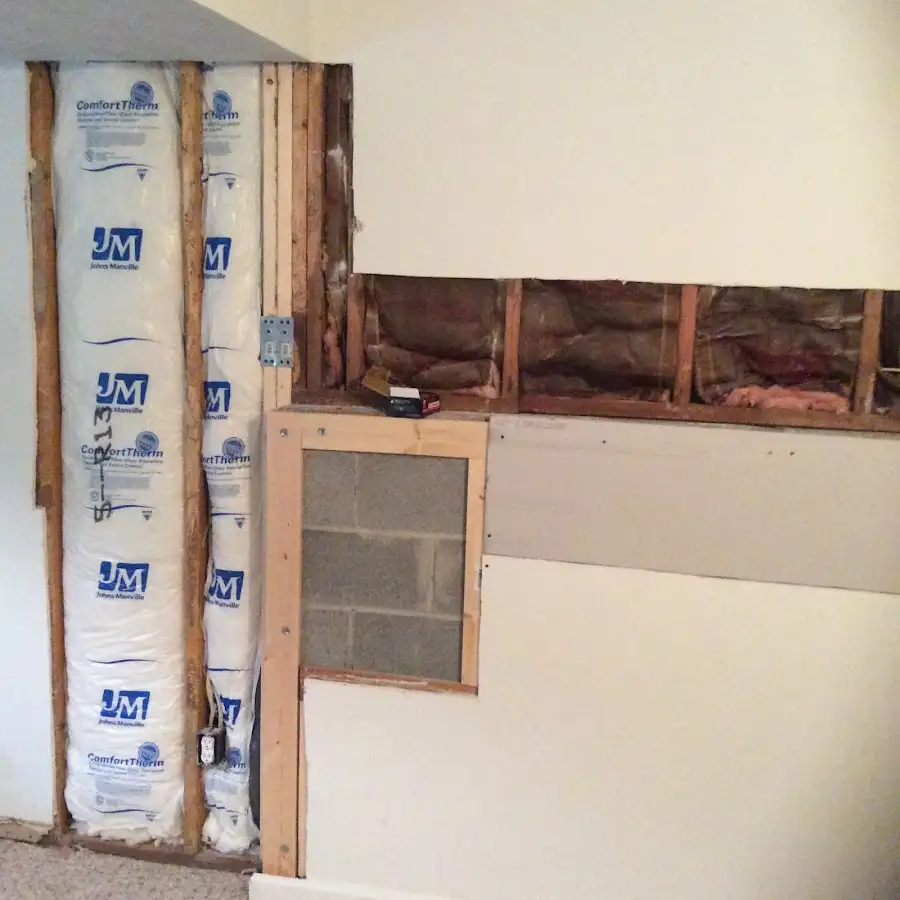 Wall insulation replacement during Contents Cleaning & Restoration in Lakeland South